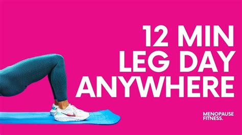 12 Minute Leg Day Leg Exercises No Equipment Youtube