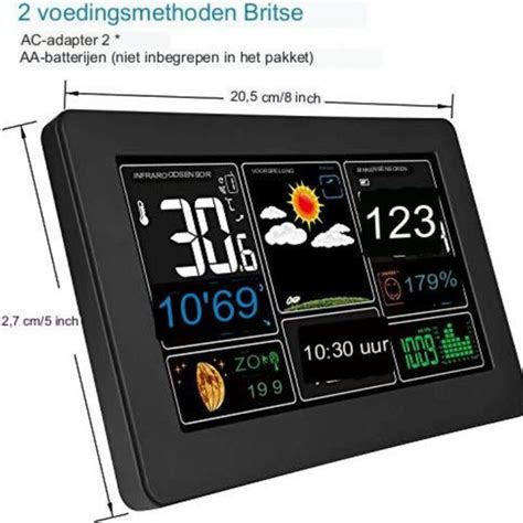 Weerstation Met Buitensensor Weerstation Draadloos Binnen Buiten Bol