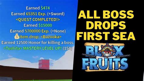 All Loots Boss In First Sea Youtube