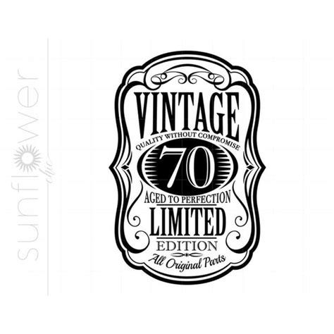 70th Birthday Svg Download Vintage 70 Svg Born In 1970 Svg Inspire