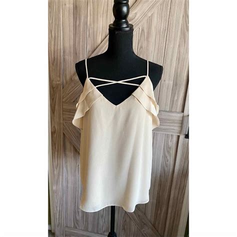 Naked Zebra Tops Naked Zebra Tan Colored Cami Poshmark