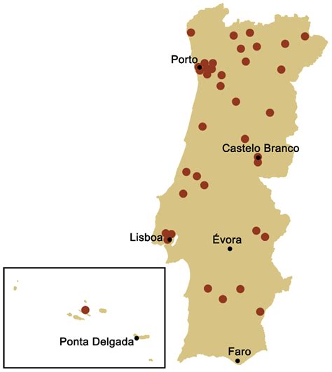 Figura 1 Distribuição Dos Locais Do Roteiro Das Minas E Pontos De