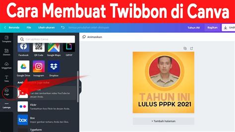 Cara Bikin Atau Buat Twibbon Di Canva Youtube