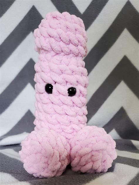 Made To Order Amigurumi Penis Crochet Cock Gag T Stuffed Etsy