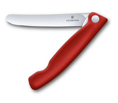 Victorinox Red Straight Folding Paring Knife Red Hill Cutlery