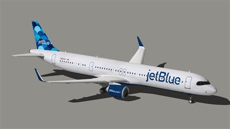 A321 Xlr Jetblue 3d Model Turbosquid 2124326