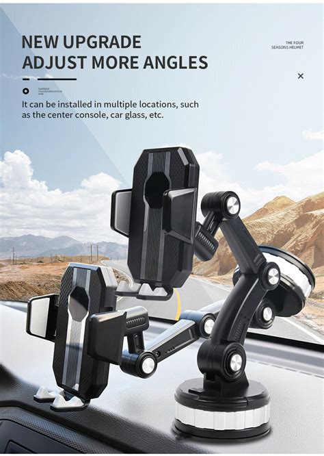 Multifunctional Rotation Car Mobile Phone Holder Car Sun Visor