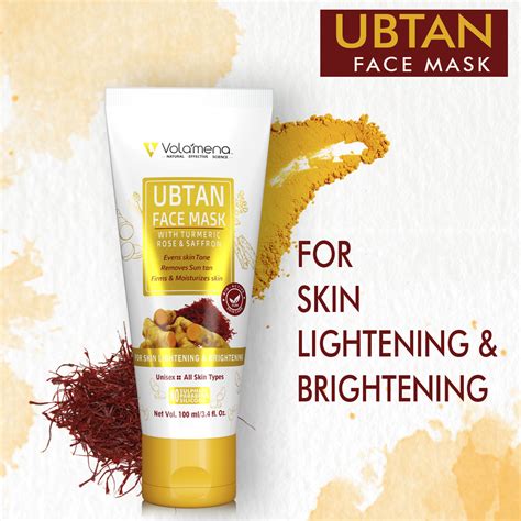 Volamena Ubtan Face Mask with Turmeric for Even Skin Tone & Skin ...