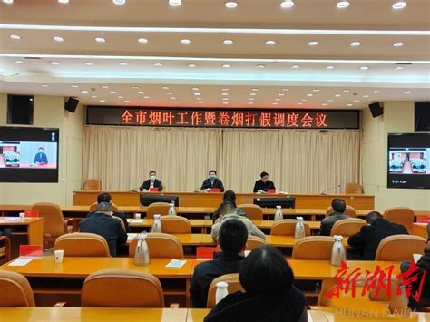 邵阳市召开2023年烟叶工作暨卷烟打假调度会 邵阳 新湖南