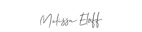 88+ Melissa Eloff Name Signature Style Ideas | Creative Electronic Sign