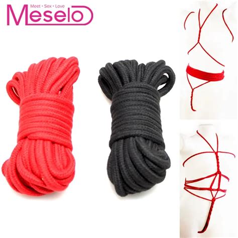 Meselo 10m Rope Bondage Strap Adult Sm Game Sex Product Slave Bandage Restraint Cotton Tied