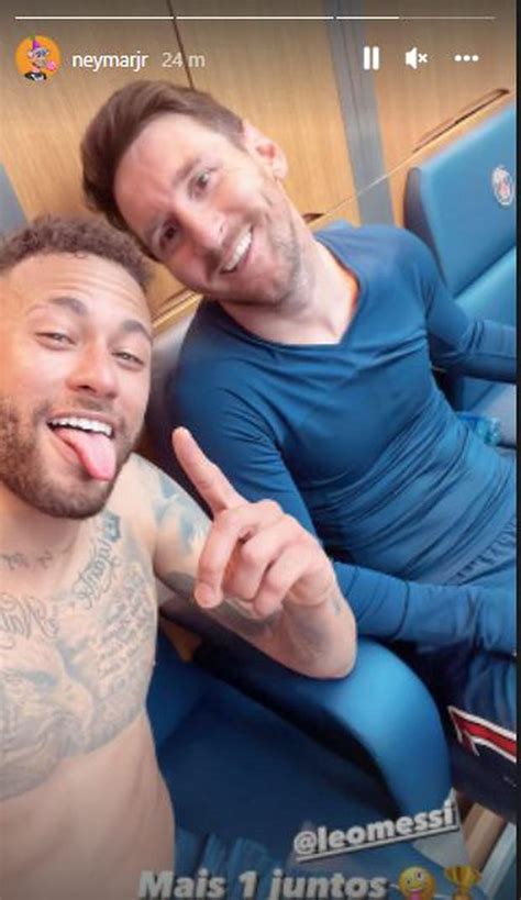 Psg Campeón De Francia Neymar Celebra Título Al Lado De Lionel Messi “uno Más Juntos” Fc