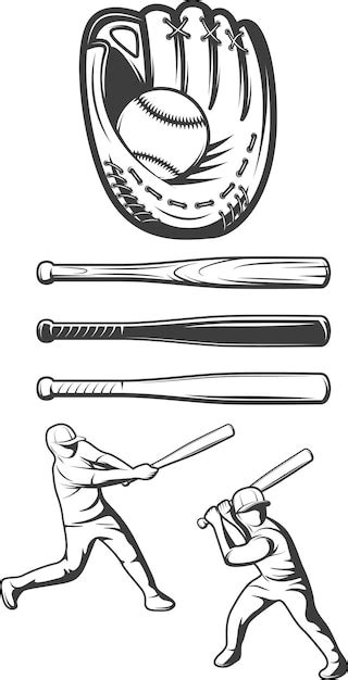 Premium Vector Baseball Coloring Pages Templates