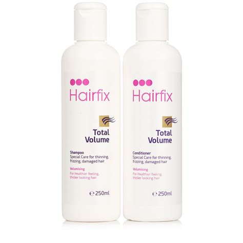 Hairfix Total Volume Shampoo & Conditioner 250ml - QVC UK