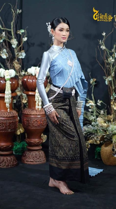 🇰🇭 Women Of Cambodia Kingdom⚜️ Pretty Cambodian Lady In Khmer Traditional Costume 🇰🇭 ชุด