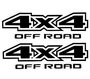 2 NEW 4X4 OFF ROAD DECAL STICKER 4WD TRUCK SUV FORD CHEVY DODGE TOYOTA