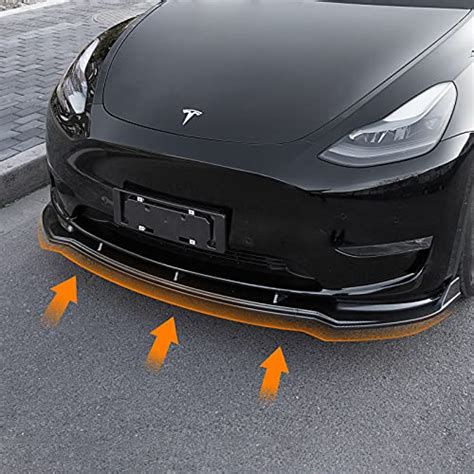 Fit Tesla Model Y Front Bumper Lip Kit Car Mods Spoilers For Tesla