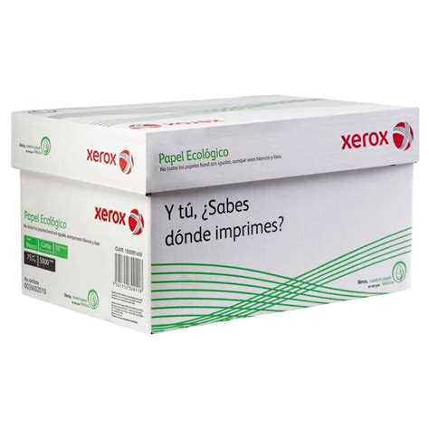 Papel Cortado Xerox Bond 75gr Carta 93 Blanco C 5000 Hojas