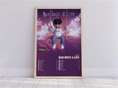 Junior H Sad Boyz 4 Life Album Cover Poster For Home Wall Art Sold By