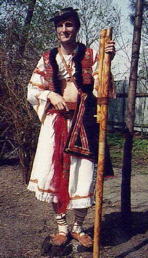 Folk Costume From Detva Slovakia Traditional Musical Instrument