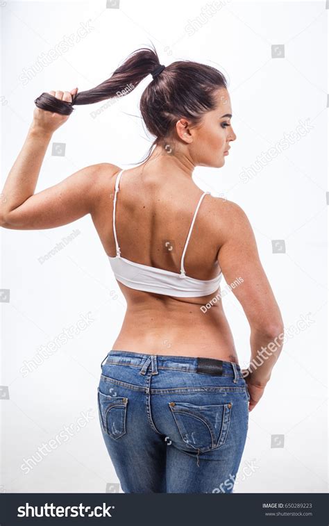 Beautiful Blonde Girl Sexy Fitness Posing Stock Photo 650289223 Shutterstock