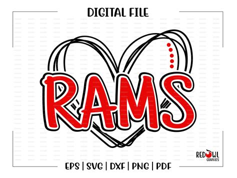 Ram Svg Rams Svg Heart Love Ram Rams Svg Dxf Eps Png Etsy