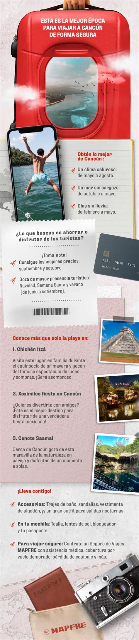 Esta Es La Mejor época Para Viajar A Cancún De Forma Segura Mapfre Perú