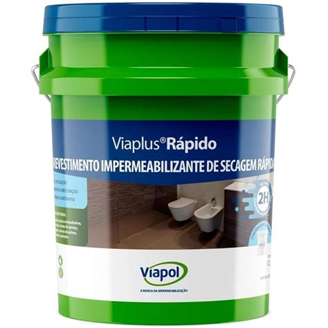 Revestimento Impermeabilizante Semi flexível Viaplus Secagem Rápida 12