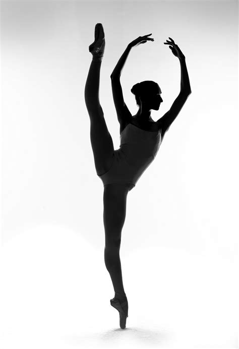 Arabesque Ballet Silhouette Clip Art Library