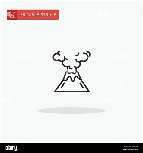 Volcano Icon Vector Volcano Icon For Presentation Stock Vector Image