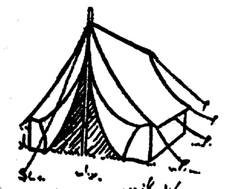 Tent Outline Cliparts - A Collection of High-Quality Images of Tent Outlines for Various Design ...