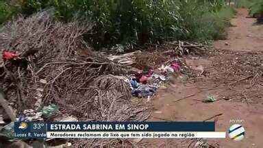 MT1 Sinop Moradores Reclamam Do Lixo Que Tem Sido Jogado Na Estrada