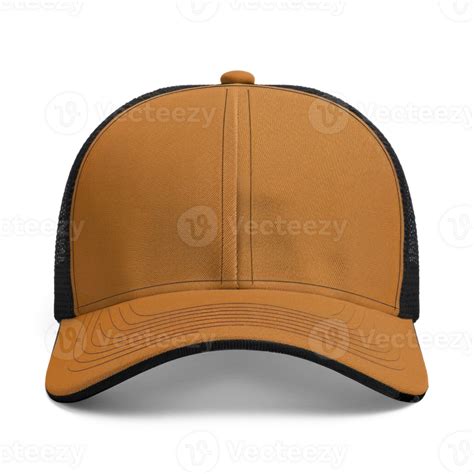 A Baseball Cap Without Logohat Brim Color Is Raw Sienna Hat Body Is