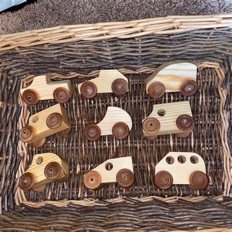 Individual Wooden Toy Cars And Trucks Finished Or Unfinished Etsy