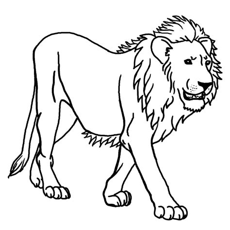 Dibujos de leones salvajes para imprimir y pintar Colorear imágenes