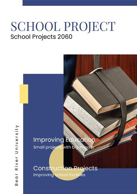 School Project Booklet Template in Illustrator, Photoshop, Pages ...