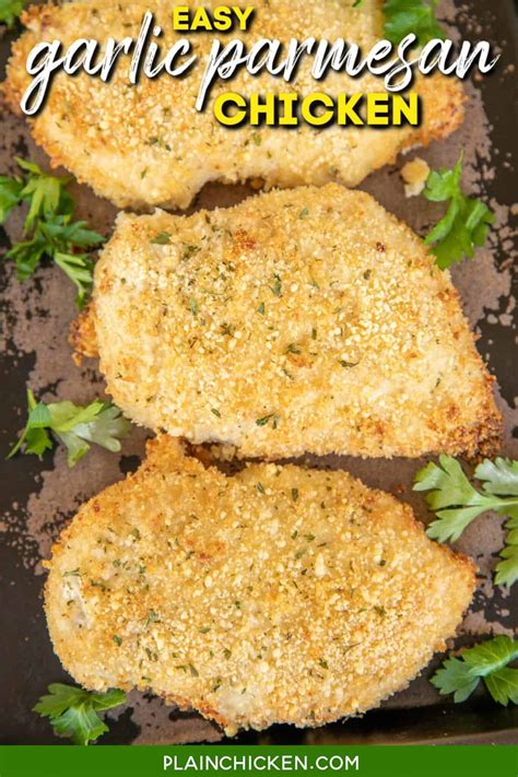 Easy Garlic Parmesan Chicken Plain Chicken