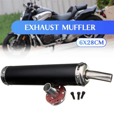 Universal Metal X Mm Motorcycle Racing Exhaust Muffler Silence