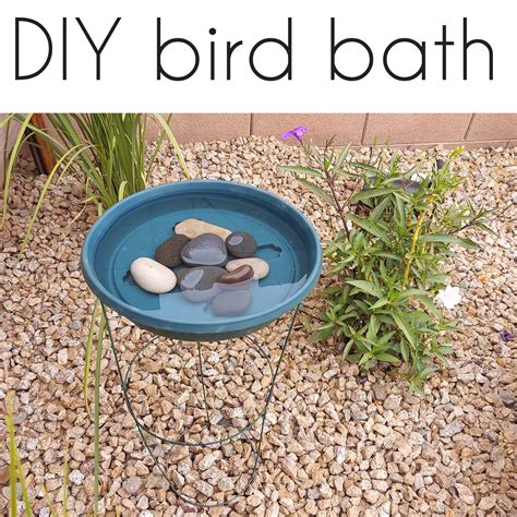 How To Make A Bird Bath With A Tomato Cage Crazy DIY Mom