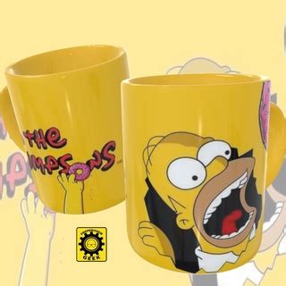 Caneca Simpson Homer Rosquinha Shopee Brasil