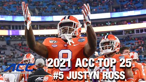 5 Clemson Wr Justyn Ross 2021 Acc Top 25 Returning Players Youtube