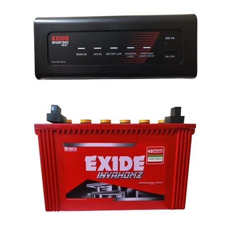 Exide Star Inverter Exide Inva Homz Tubular Battery Combo