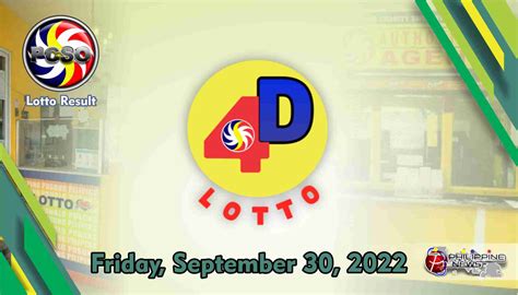 D Lotto Result Today Friday September Official Pcso Lotto