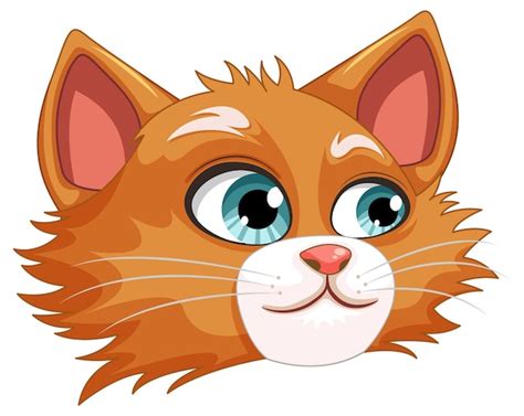 Dibujos Animados Lindo Gato Naranja Aislado Vector Gratis