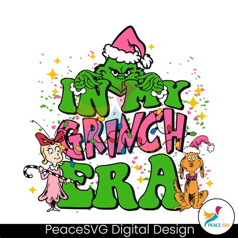 Pink In My Grinch Era Svg Clipart Peacesvg