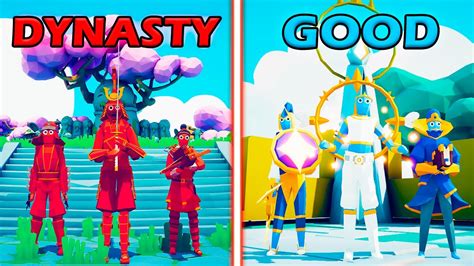 Dynasty Team Vs Good Team Totally Accurate Battle Simulator Tabs