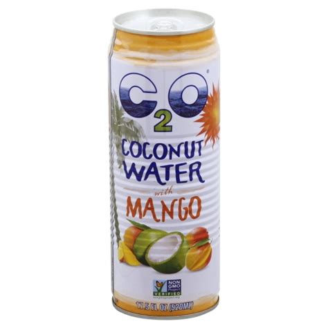 C2o Pure Coconut Water Mango Case Of 12 17 5 Fl Oz