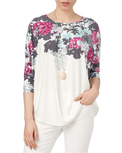 Eleonora Print Top Tops Print Tops Fashion