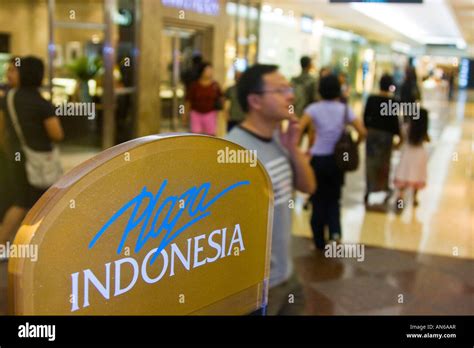 Plaza Indonesia Shopping Centre Mall Central Jakarta Indonesia Stock