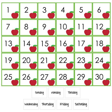 8 Best Images Of Printable Spring Calendar Numbers Free Printable